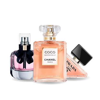 Combo de 3 perfumes: Sauvage de Dior, Bleu de Chanel y Dior Homme Intense de 100 ml